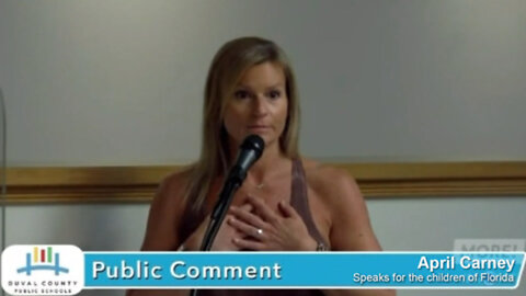 April Carney Speaks To Duval County School Board About Mask Mandates