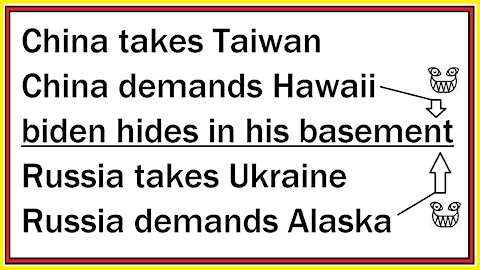 China takes Taiwan Russia takes Ukraine