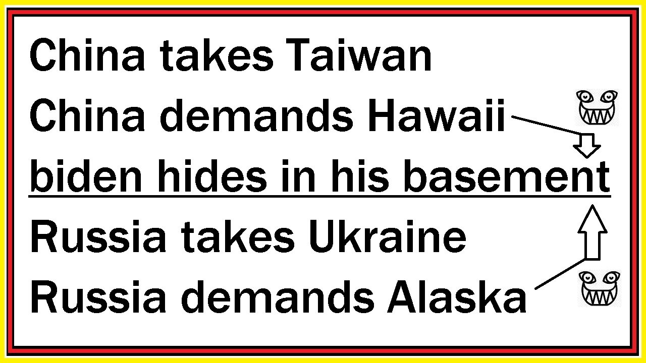 China takes Taiwan Russia takes Ukraine