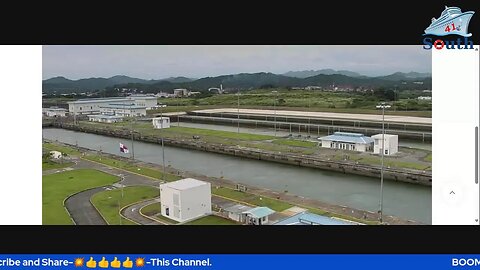 Live Views Of Cocoli Locks on the Pacific side of the Panama Canal. 19/09/2023.