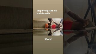 Stop being fake via social media #shorts