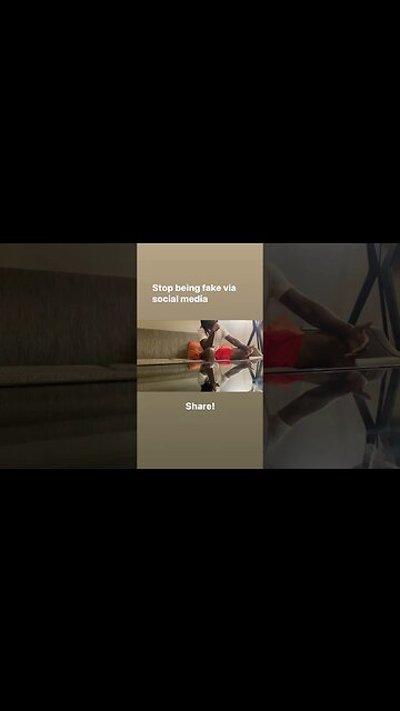 Stop being fake via social media #shorts