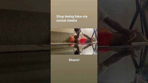 Stop being fake via social media #shorts
