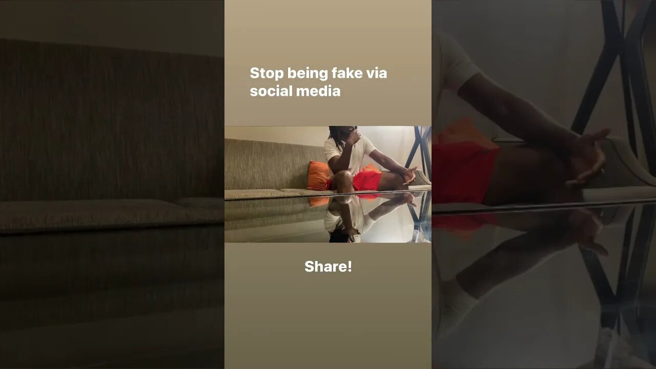 Stop being fake via social media #shorts