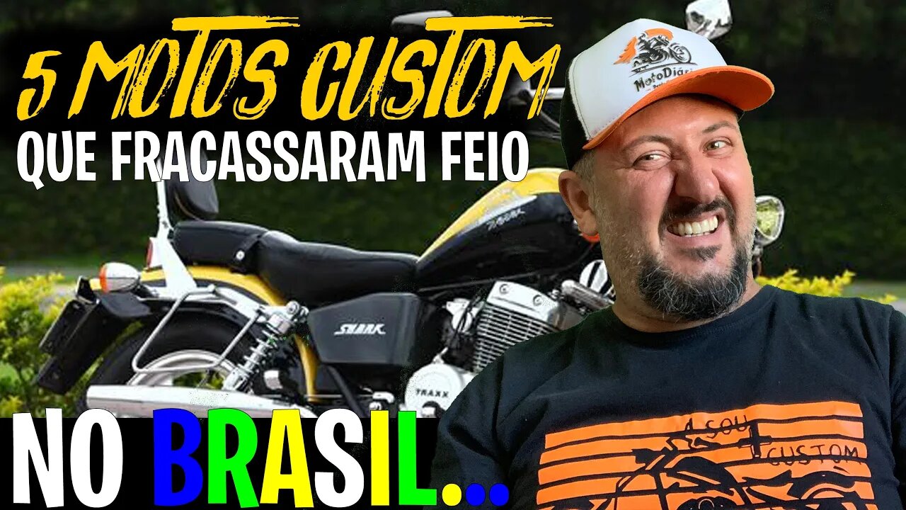 5 Motos CUSTOM Chinesas que FRACASSARAM FEIO no Brasil!