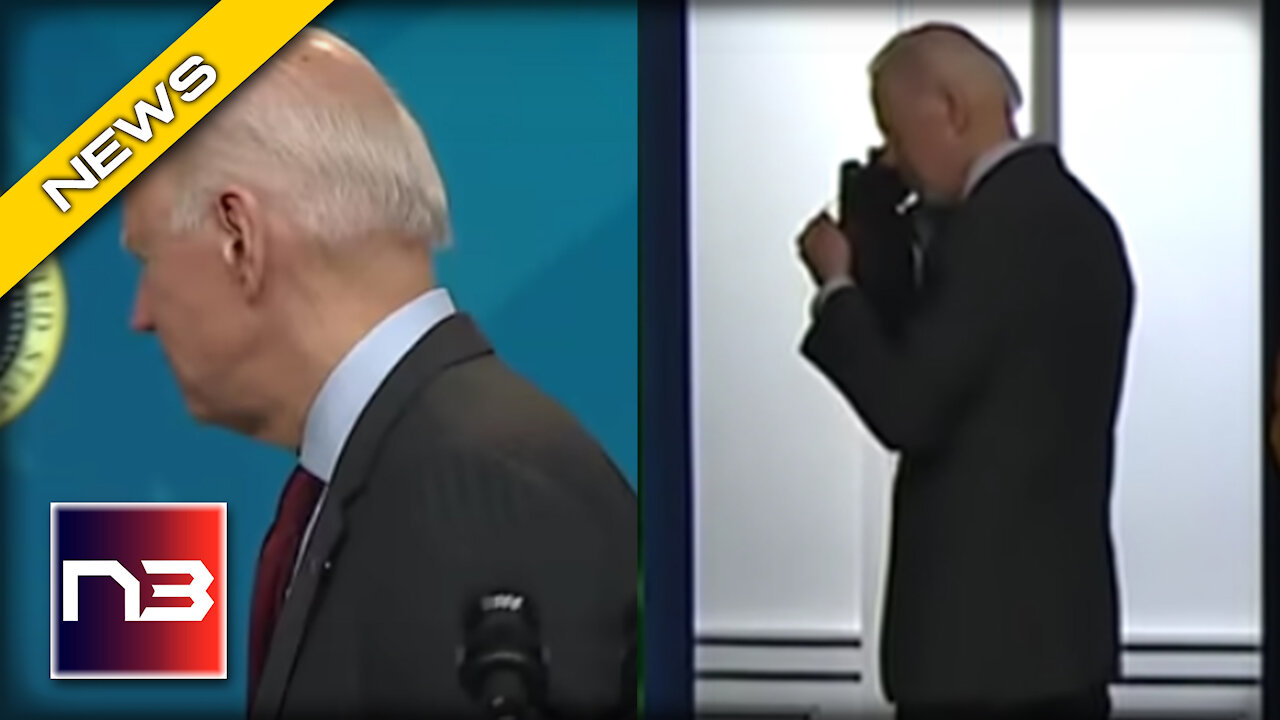 Biden FLEES Podium after Prepared Remarks, but this Simple Task Held Him up for 10 Seconds