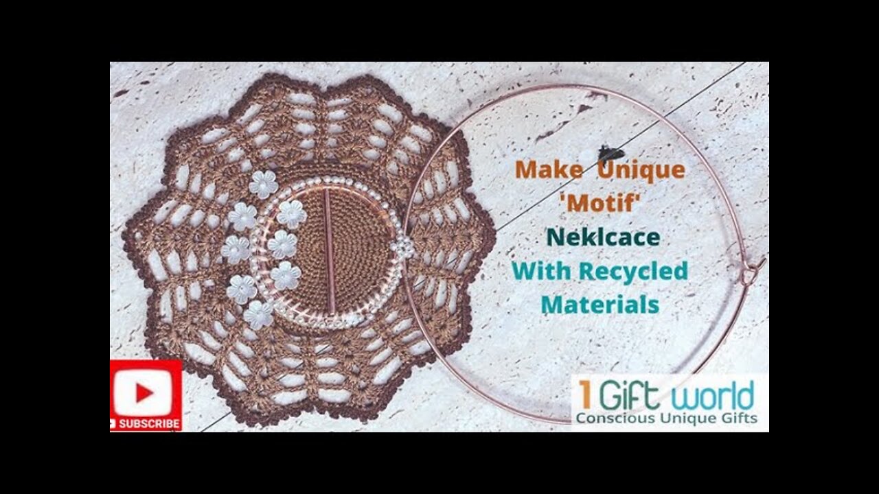 Make this Unique 'Motif' Necklace Using Recycled Materials