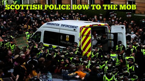 Scottish Police Bow Down To 200 Pro Mass Immigration Protesters Like Cucks