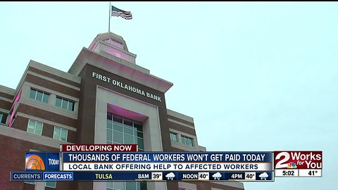 Oklahoma bank covering customers who go unpaid during government shutdown