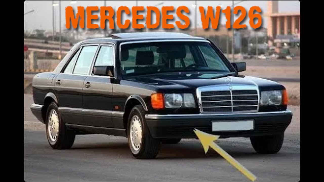 Mercedes Benz W126 - Remove and refit the front bumper DIY