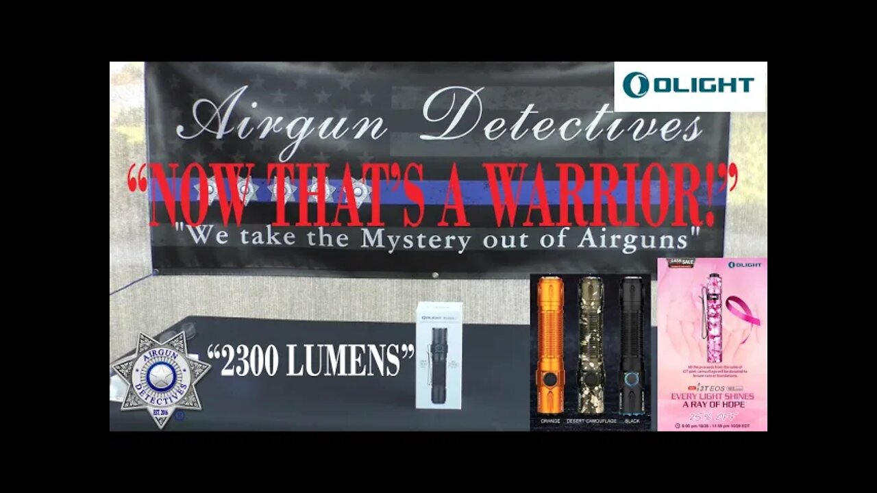 OLIGHT "WARRIOR 3", 2300 Lumens Flashlight "Full Review" by Airgun Detectives