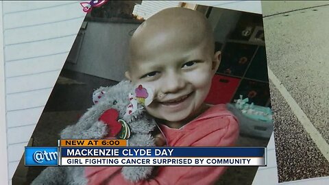 Mackenzie Clyde Day: Girl fighting cancer receives surprise celebration by West Allis community
