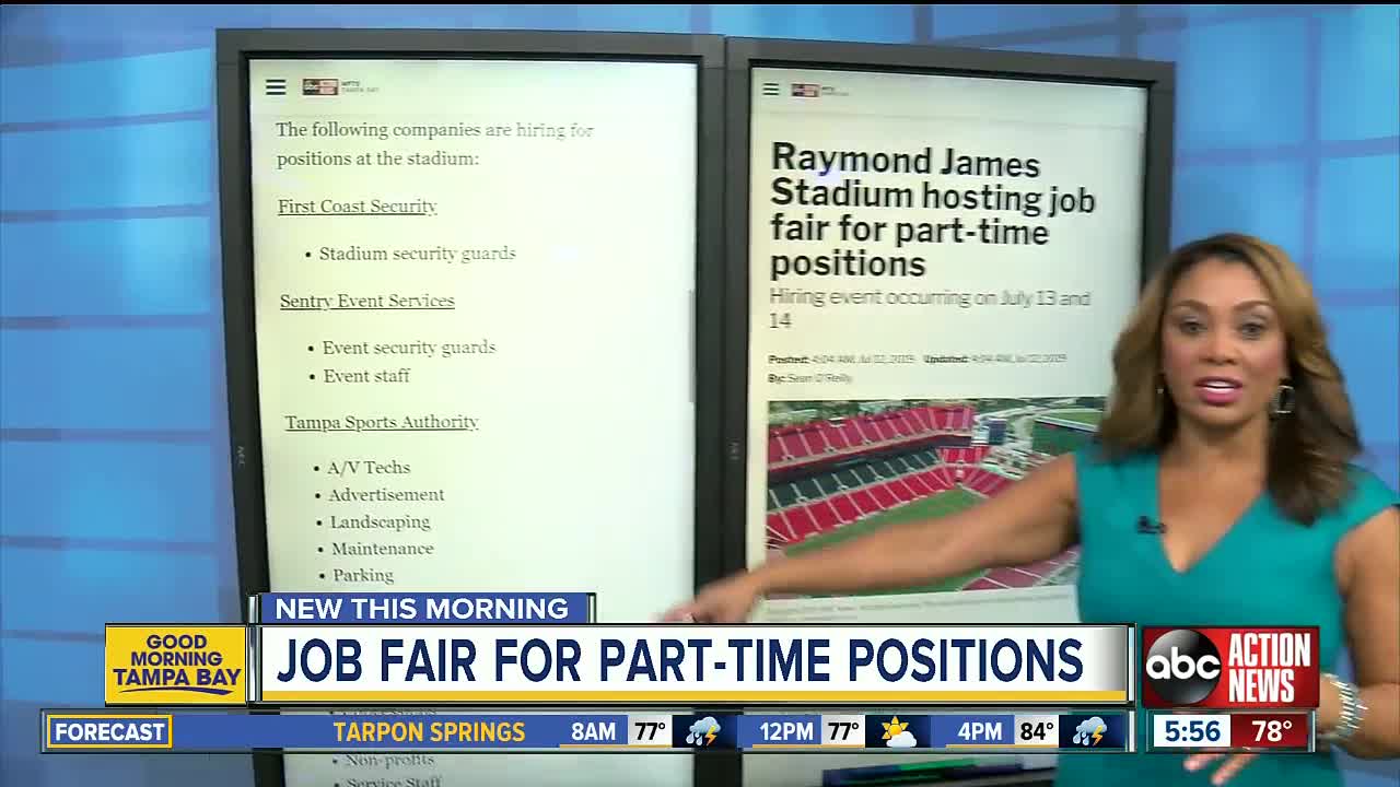 Raymond James Stadium hosting job fair for part-time positions