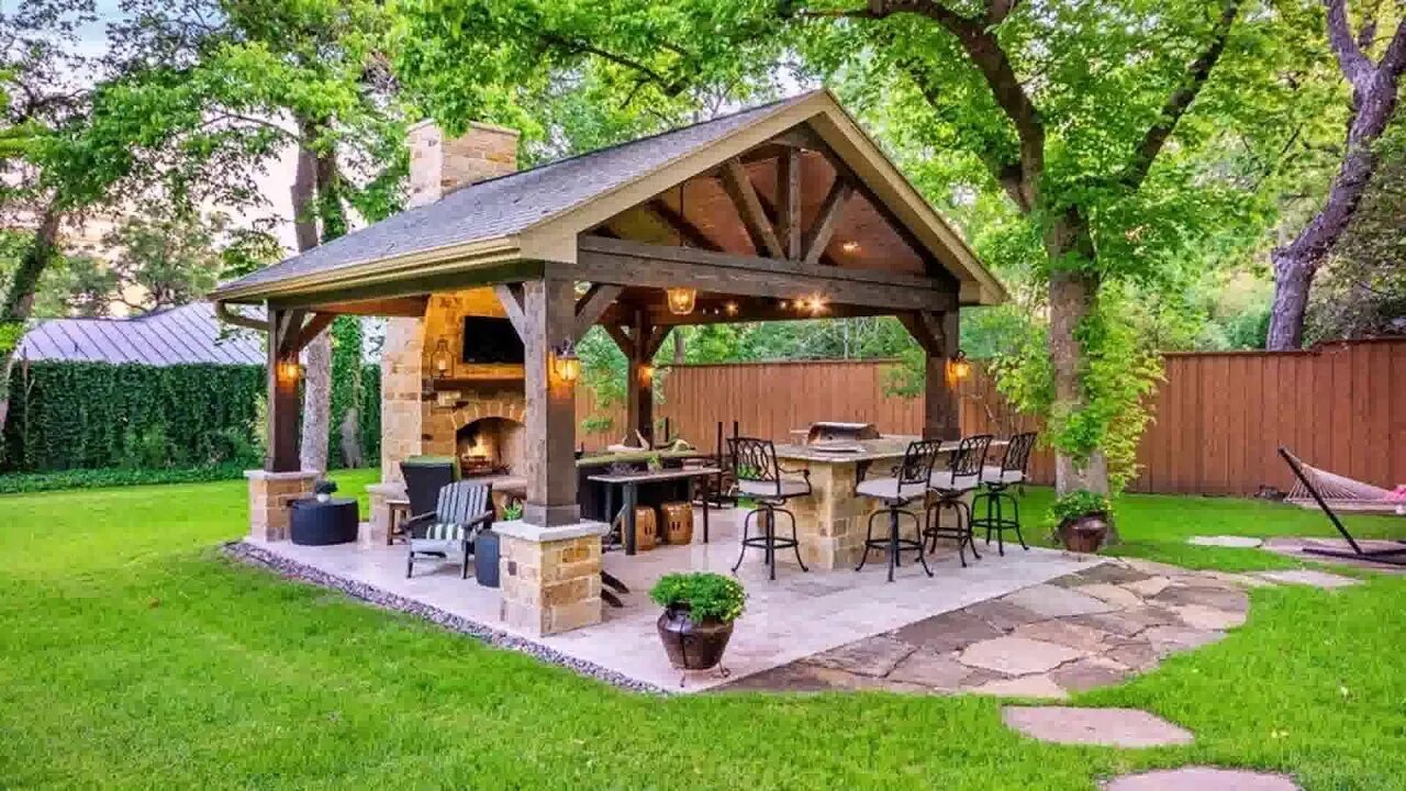 Backyard Patio Design Ideas 2022 | Backyard Patio Ideas | Backyard Patio With Kitchen