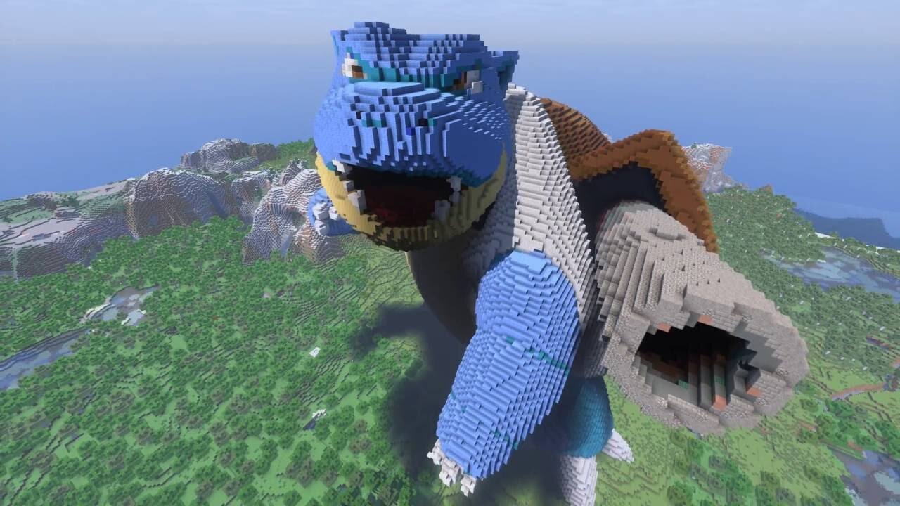 Minecraft Blastoise Build - Pokemon