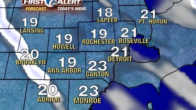 Snow moves out, bitter cold sets in