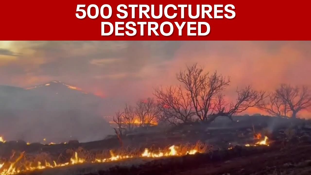 Texas Panhandle wildfires_ Deadly fires destroy up to 500 structures news