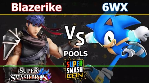 Blaserike (Ike) vs. 6WX (Sonic) - Wii U Singles Pools - SSC17