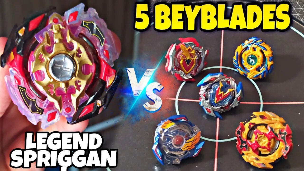 legend spryzen vs 5 beyblades burst