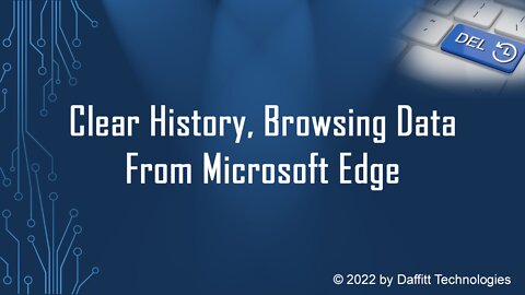 Clear History and Browsing Data From Microsoft Edge