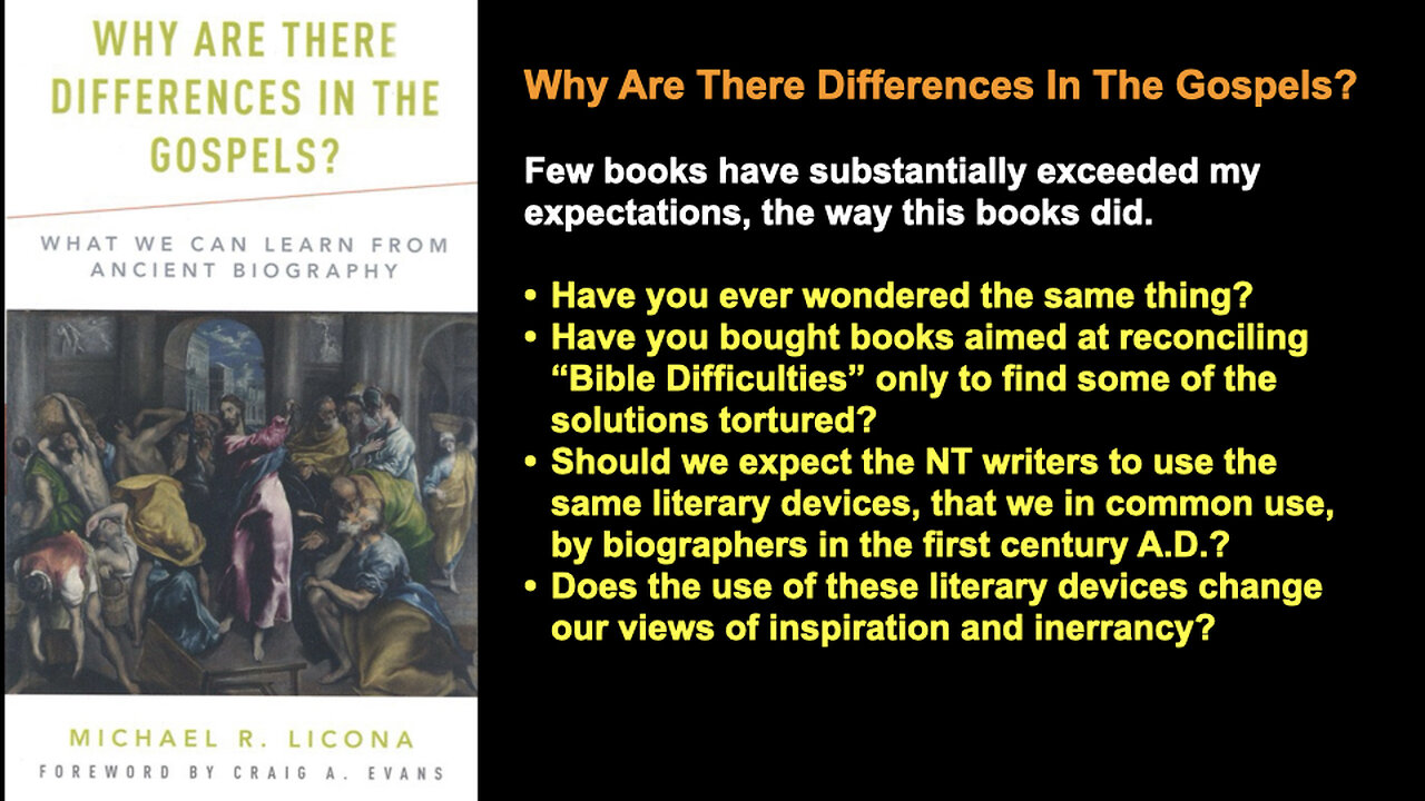 016 Why Are There Differences In The Gospels