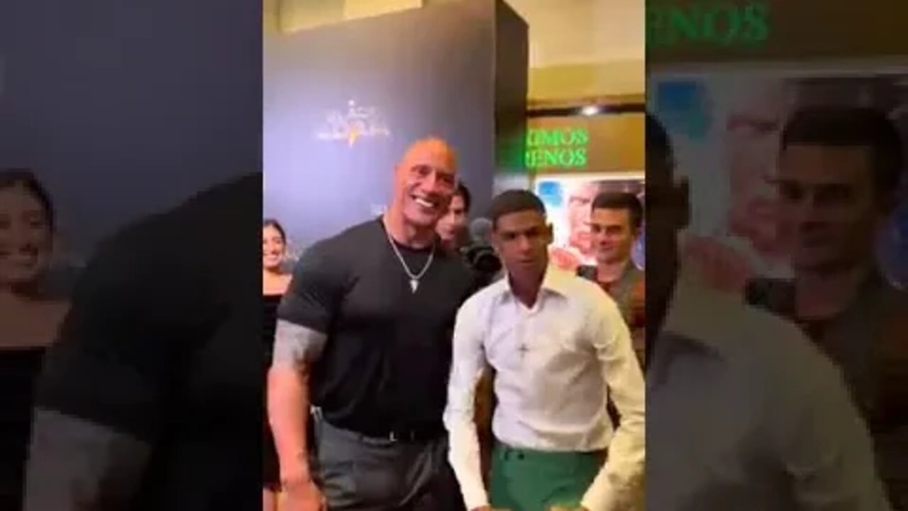 #shorts The Rock encontrando com Luvadepedreiro