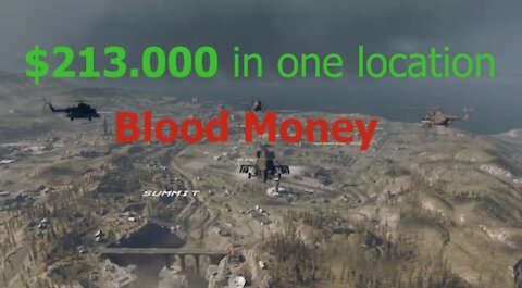 Call of Duty Warzone Blood Money Huge amount of money in one place