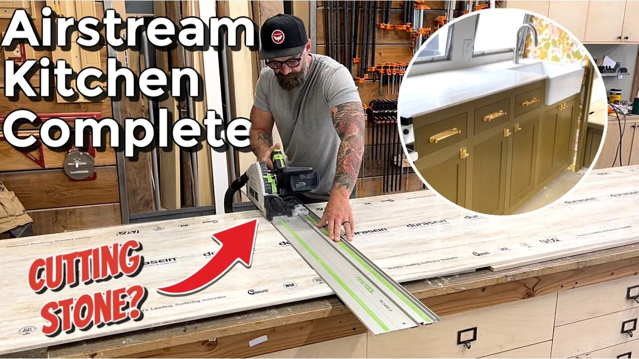 DIY Affordable Kitchen Countertops || Airstream Build Out