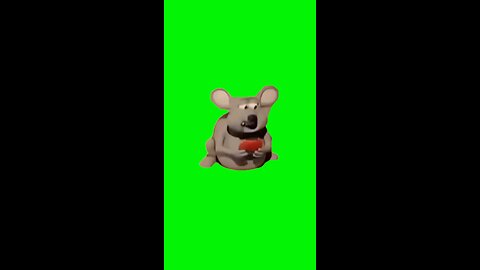 Depressed Mouse Eating | Green Screen