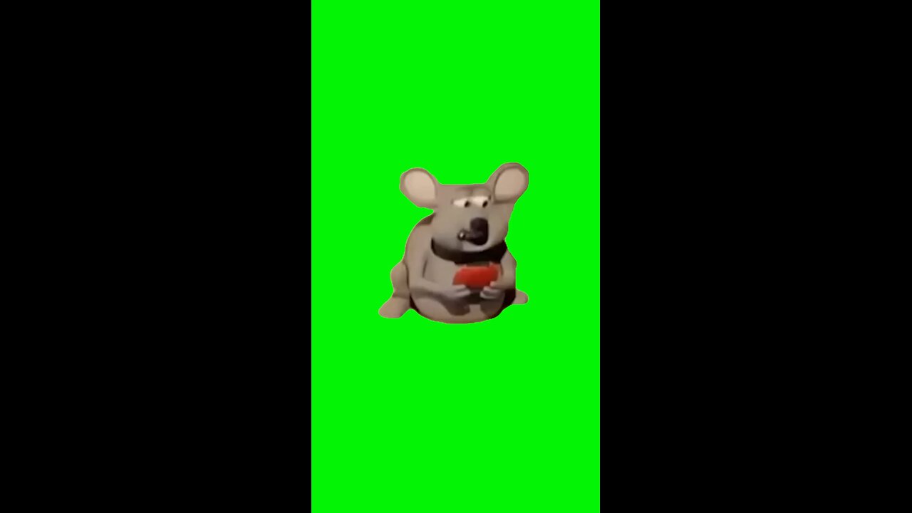 Depressed Mouse Eating | Green Screen