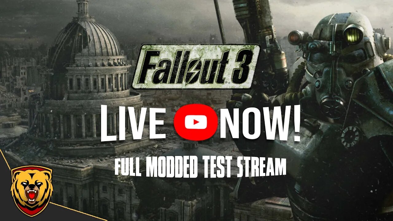 🔴FALLOUT 3 (Livestream) [Mod-TEST STREAM]
