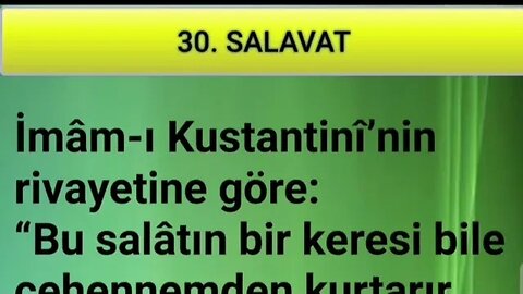 SALAVAT-I ŞERİFELER (30. SALAVAT -sesli)