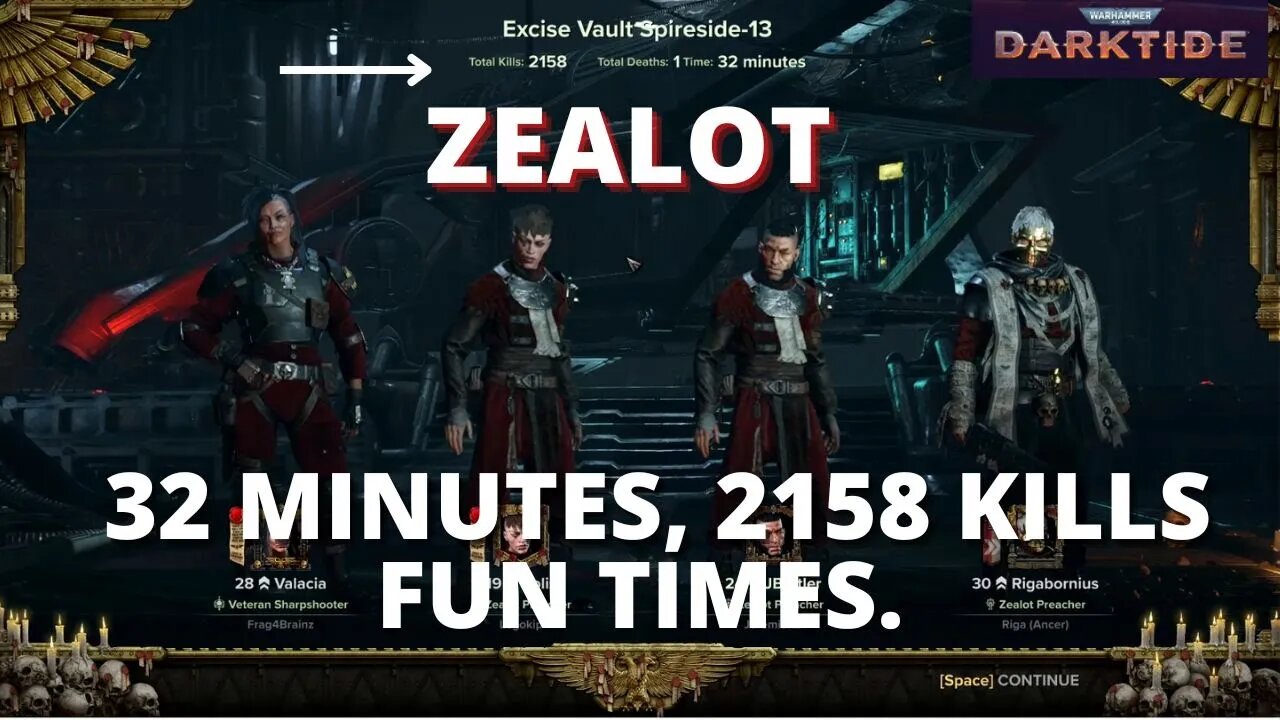 Darktide: 32 Minutes 2158 Kills