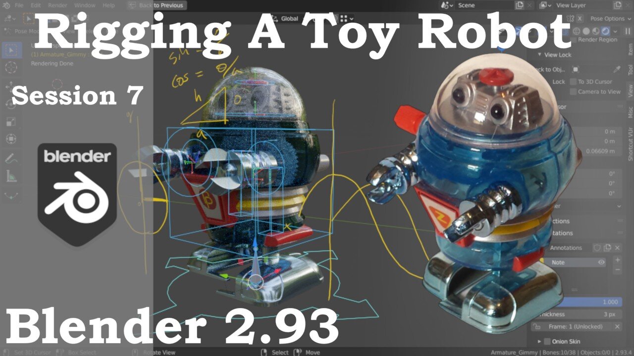 Rigging A Toy Robot, Session 7