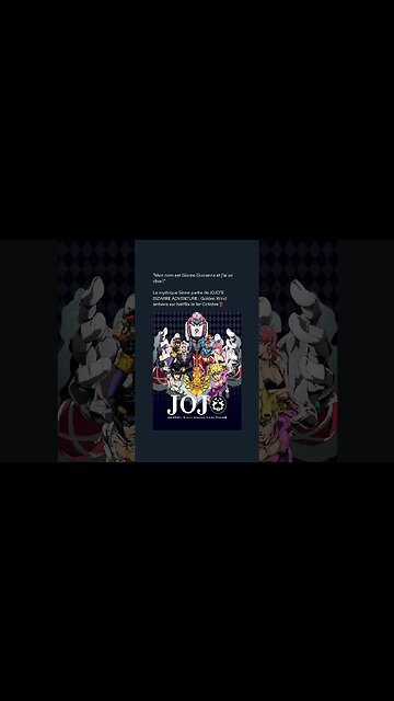 5ème partie de JOJO'S BIZARRE ADVENTURE : Golden Wind arrivera sur Netflix le 1er Octobre‼️