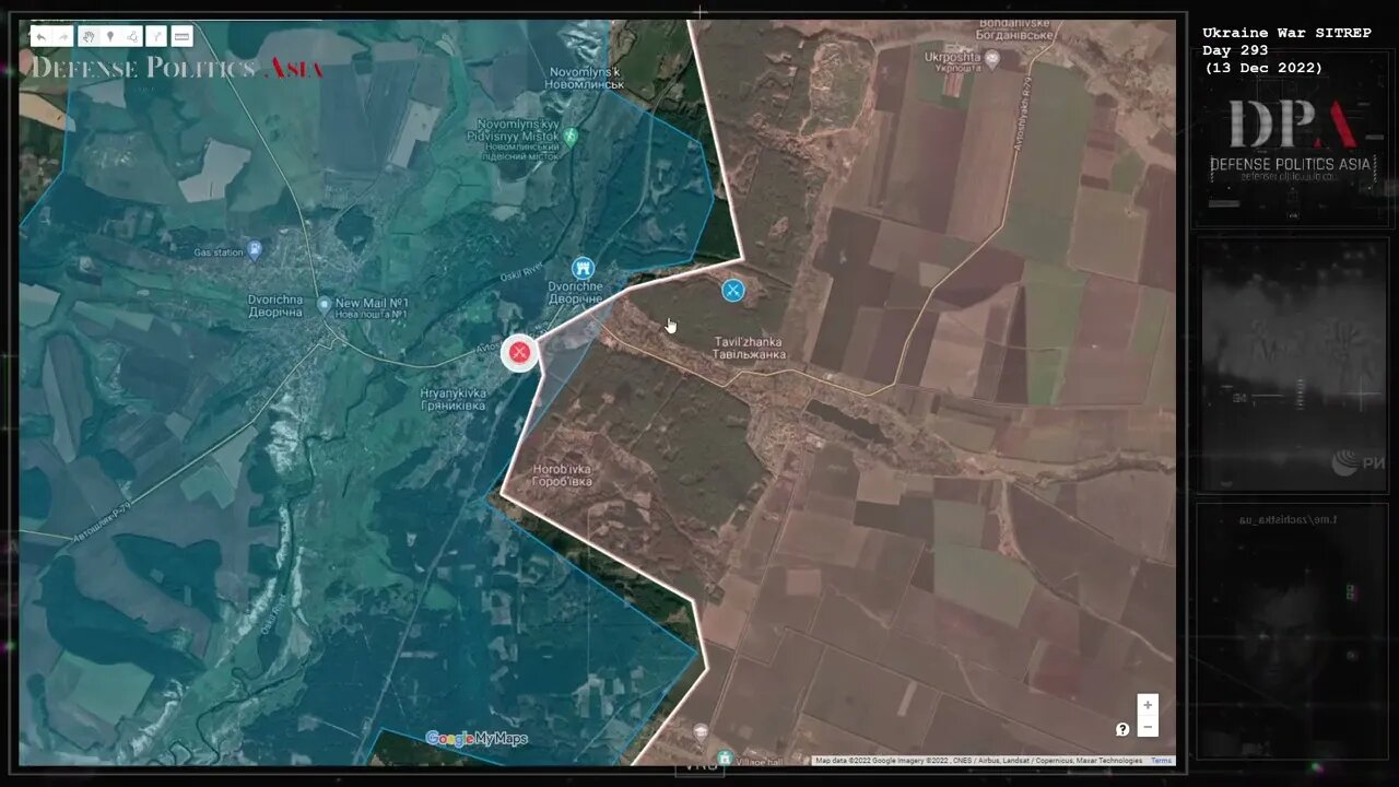 [ Kupyansk Front ] Fighting broke out in the Dvorichne region - fighting reported at Hryanykivka