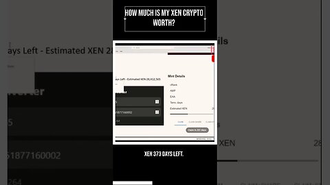 How Much is my XEN Crypto worth? #shorts