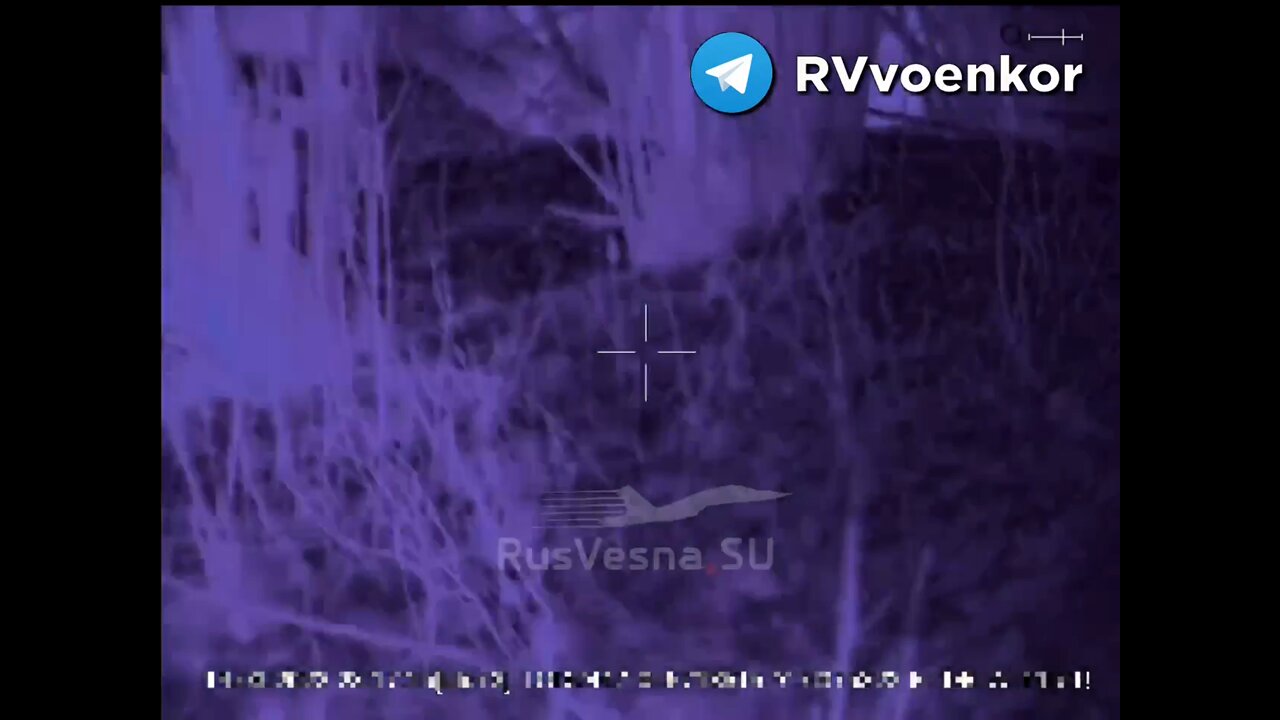 Russian special forces are monitoring ukrops in the forest using thermal imagers