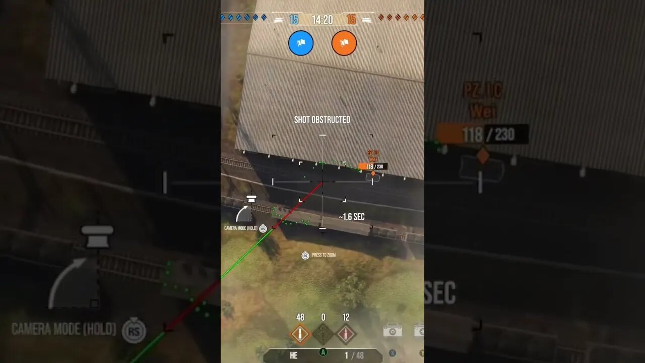 World of Tanks: Got a real lucky shot one this one