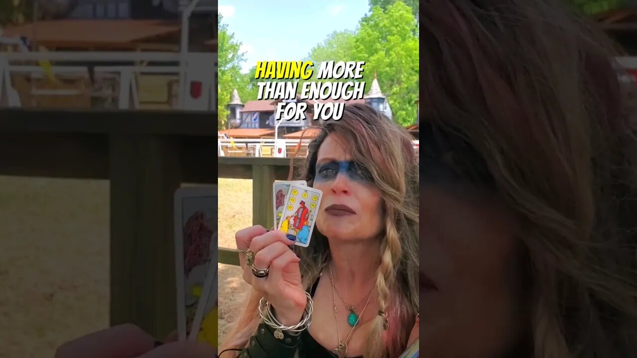 More than enough!! #crystinasmart #lowkeymagickal #tinytarot #tarot #cosplay #renaissancefestival