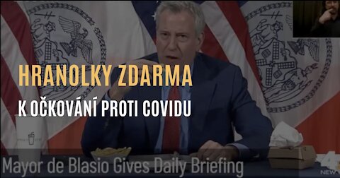 Starosta New Yorku: K očkování dostanete hranolky a burger zdarma