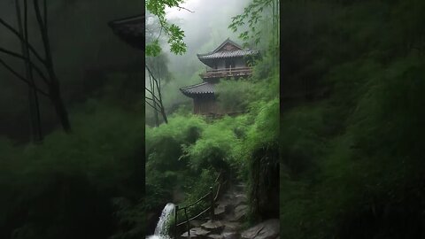 【睡觉的雨声】山间雨林雨声·鸟声，最佳雨声助眠，缓解压力与焦虑、深度冥想治愈失眠BGM #shorts #short #shortvideo #sleep #meditation #relax