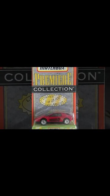 Miniaturas Ferrari que não são Hot Wheels é da Matchbox Ferrari Testarossa