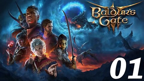 Baldur's Gate 3 - Drow Wizard - Live twitch playthrough part 1