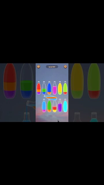 Water Sort level 157 #game #gamer #gaming #shorts #viral #shortsvideo #trending #watersort #games