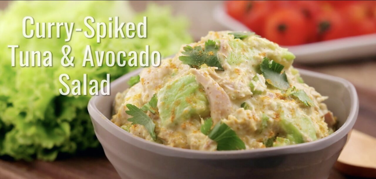 Lose Weight By Eating Keto Curry Spiked Tuna & Avocado Salade