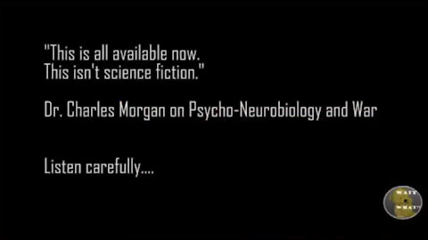 Dr.Charles Morgan (2018): "We could change your thoughts, feelings and behavior"