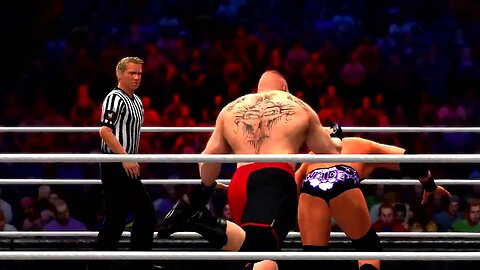 WWE '13 Gameplay Brock Lesnar vs Wade Barnett