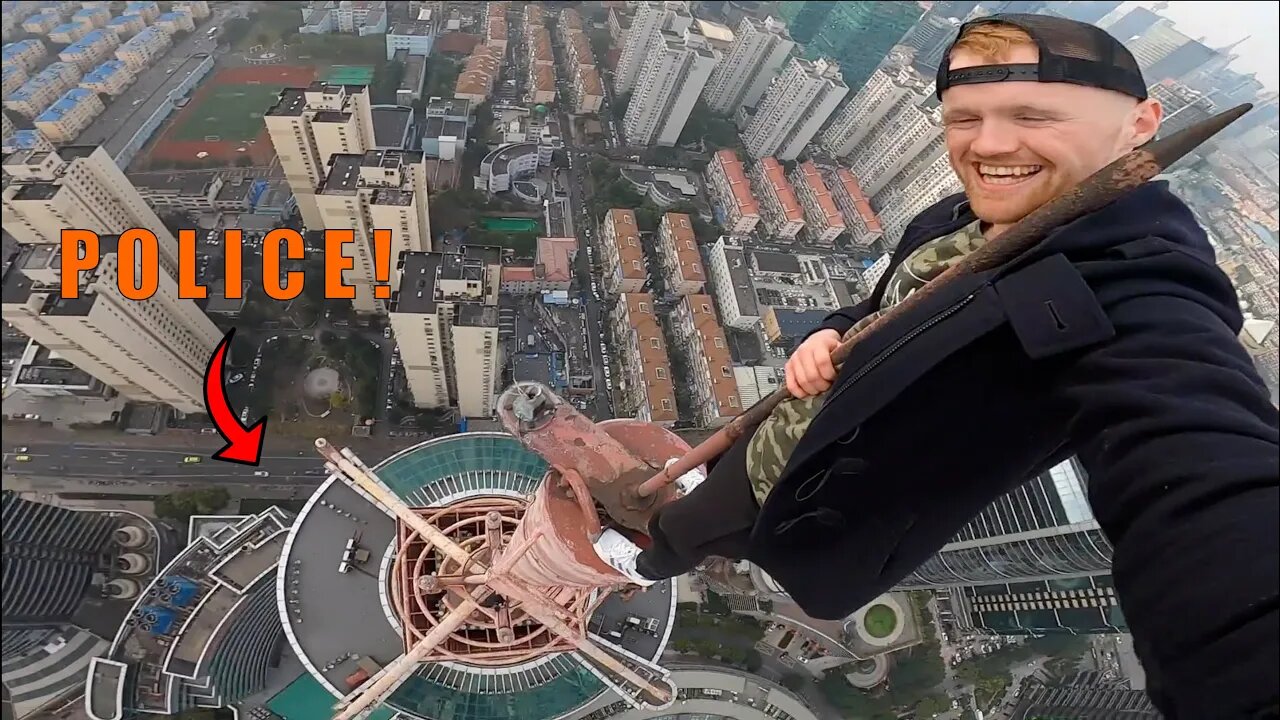 CLIMBING SKETCHY SPIRE IN CHINA!!