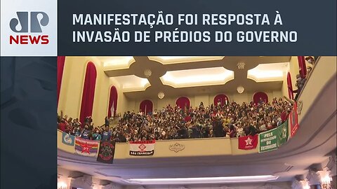 USP realiza ato pela democracia após ocorrido em Brasília